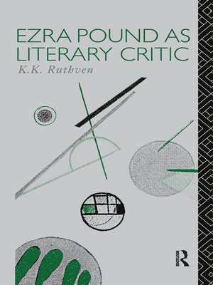 cover image of Ezra Pound as Literary Critic